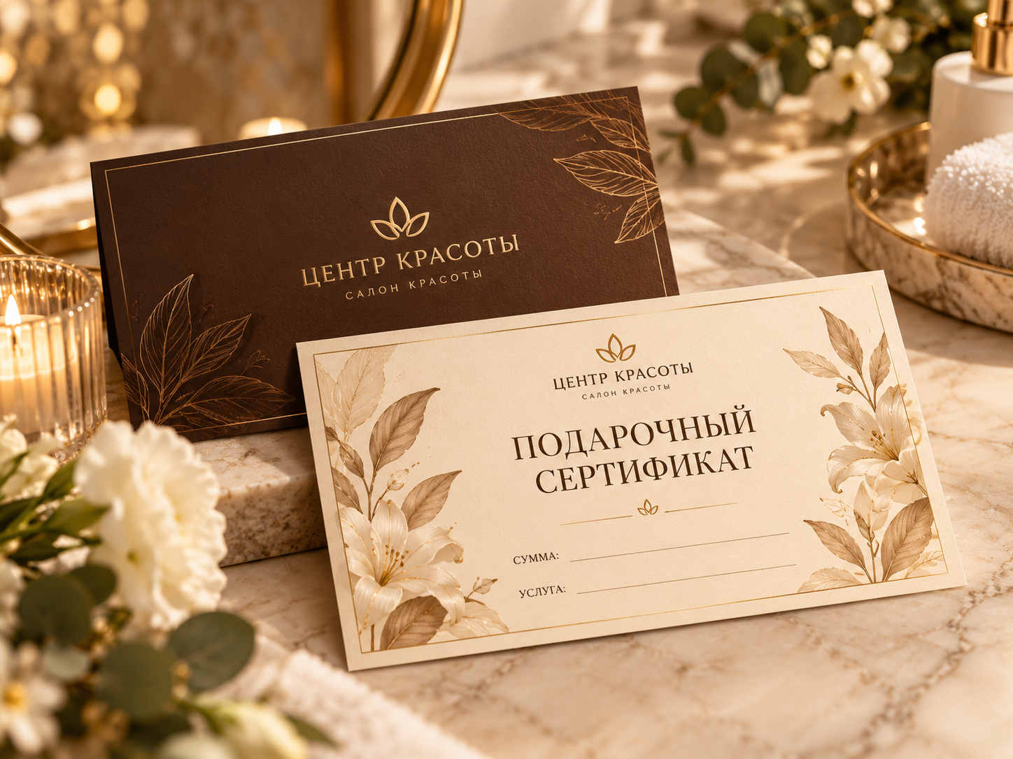 Подарочные сертификаты Центра Красоты